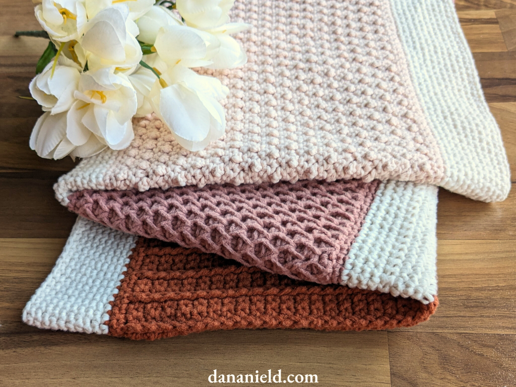 Pretty in Panels Stitch Sampler Crochet Baby Blanket